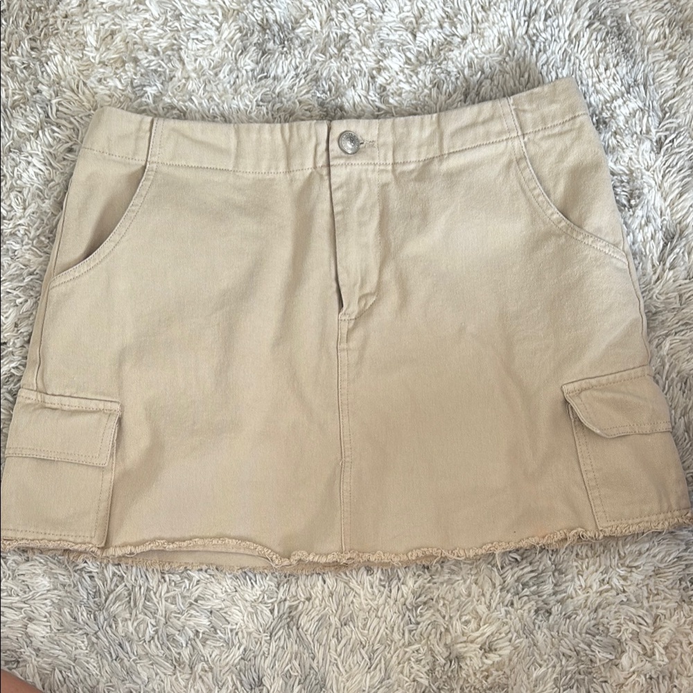 Princess Polly Tan Mini Skirt
